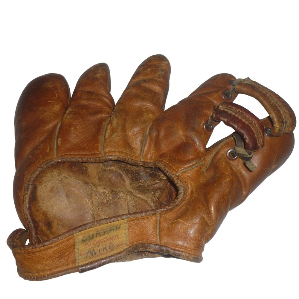 Vintage Nokona Mike Curran Leather Baseball Glove 40s 50s Split Finger G9 USA
